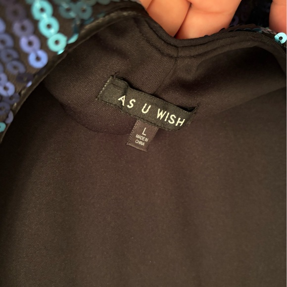 Blue Sequin Dress - Picture 7 of 7